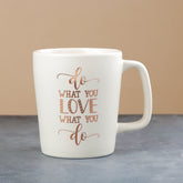 White Quoted Ceramic Coffee Mug